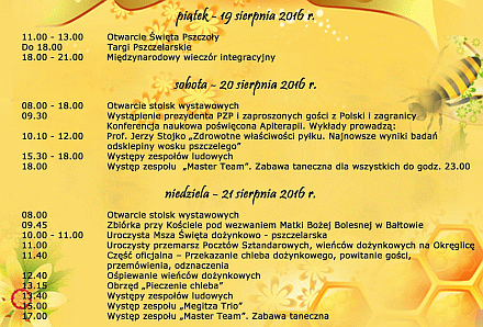 IX Świętokrzyskie Święto Pszczoły w Bałtowie - Targi Pszczelarskie, Konferencja pszczelarska poświęcona apiterapii, Otwarcie stoisk wystawowych firm z Polski i z zagranicy, ...