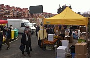 Targi pszczelarskie organizowane przez dolnośląski Zwiazek Pszcelarski.